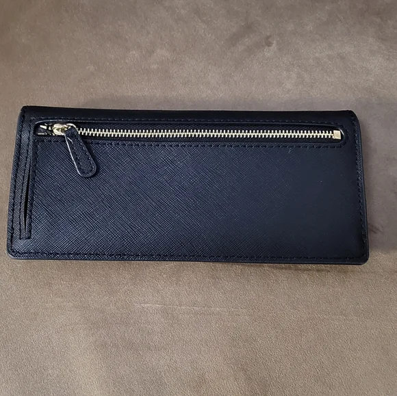 Michael Kors Black Leather Slim Bi-Fold Wallet - Picture 5 of 5